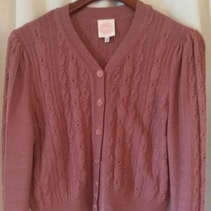 Emmy Design Sweden Ice Skater cardigan dusty pink/mauve 14/16